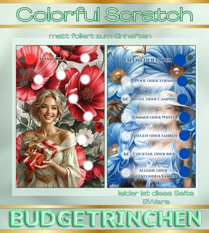 Colorful Scratch Sparziele Bundle -  matt foliert