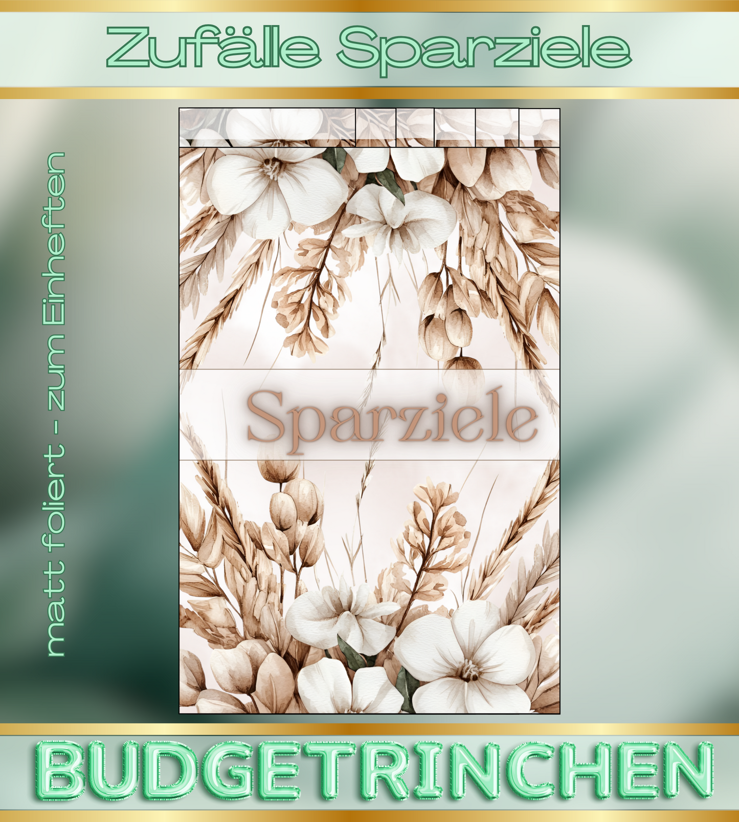 Register Zufälle Sparziele- 6er, matt foliert