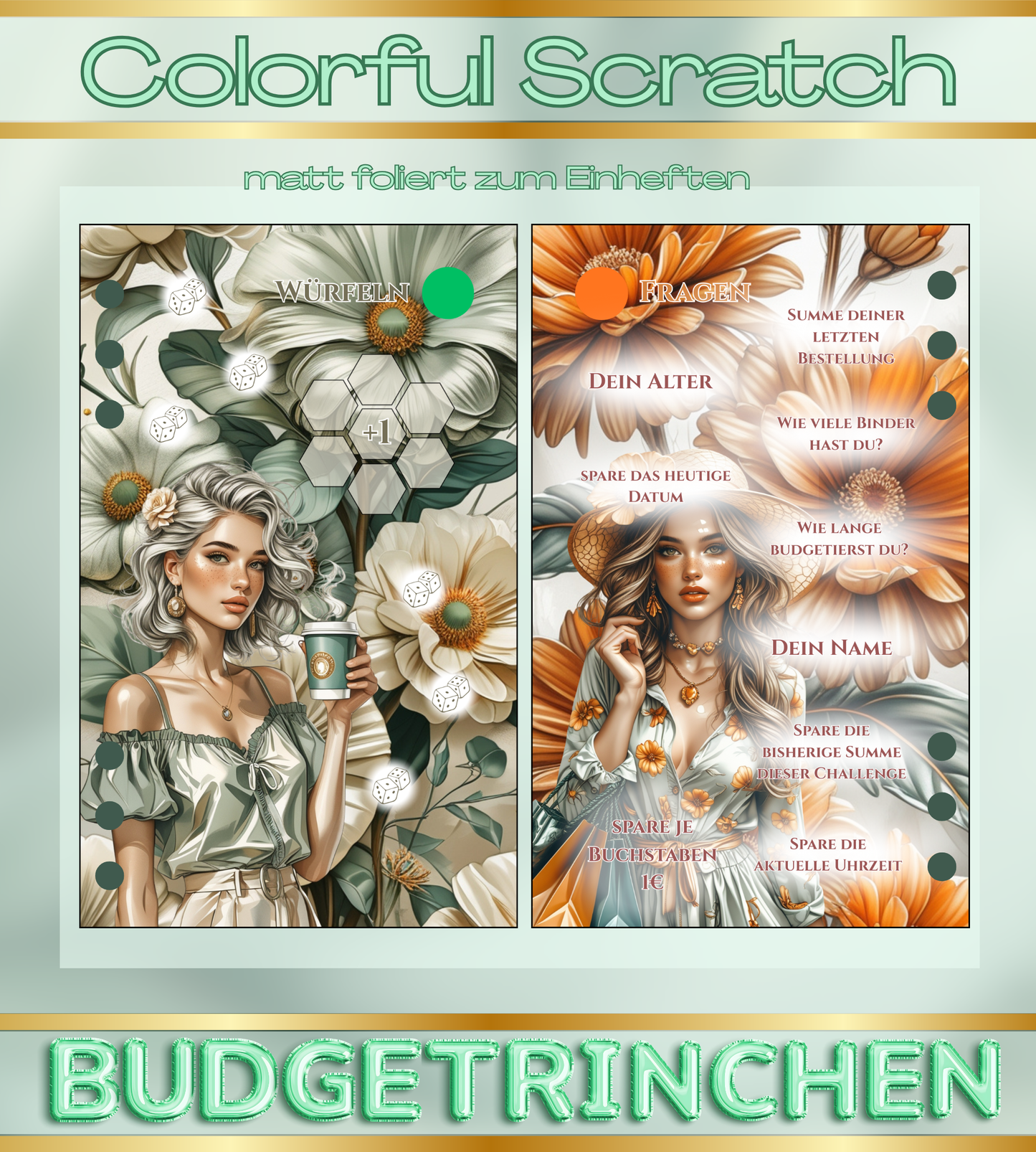 Colorful Scratch Sparziele Bundle -  matt foliert