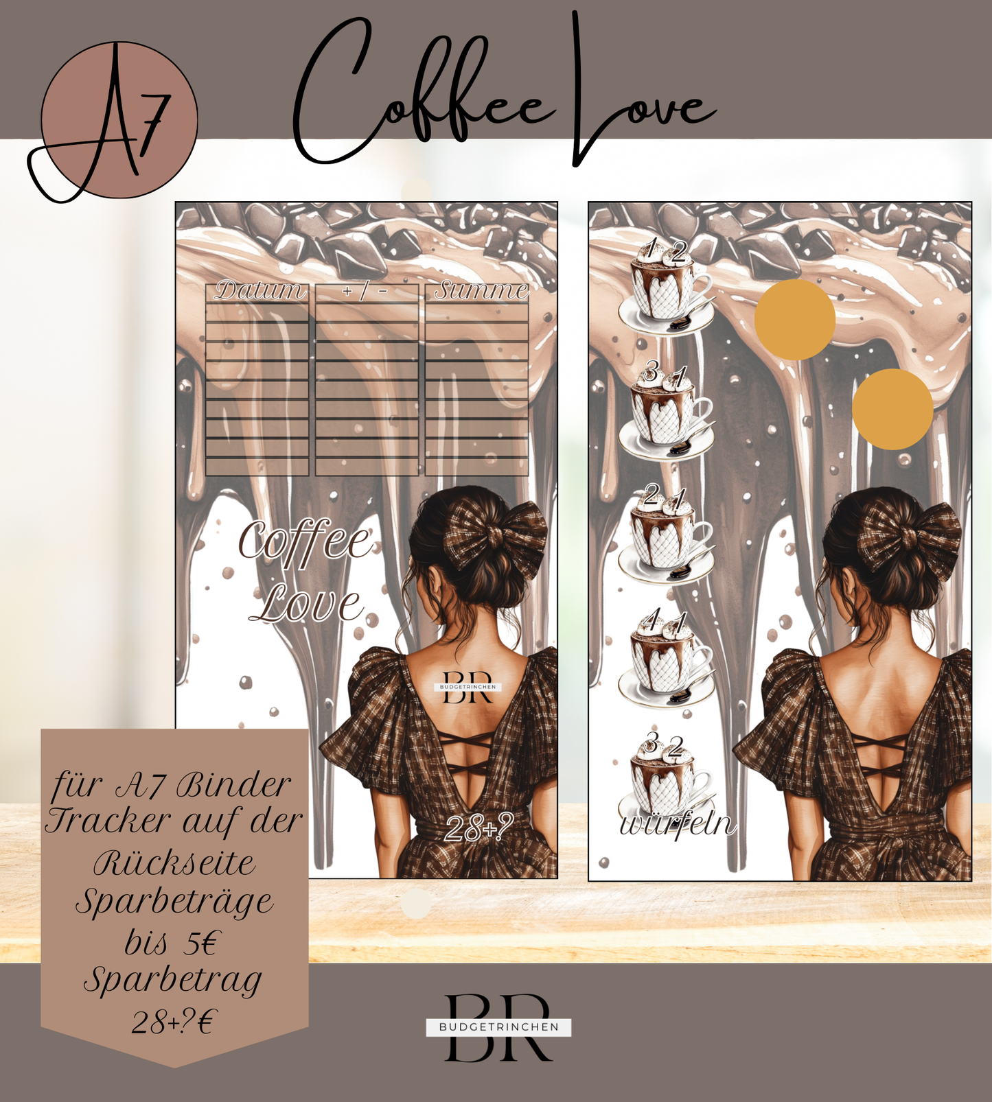 A7 Coffee Love Rubbel -und Würfelchallenge