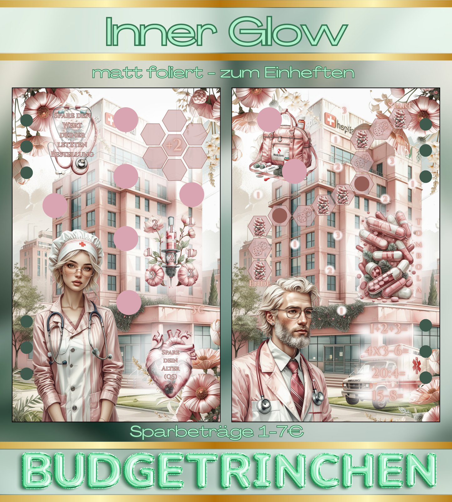 Inner Glow - matt folierte Challenge inkl. Tracker - Gesundheit