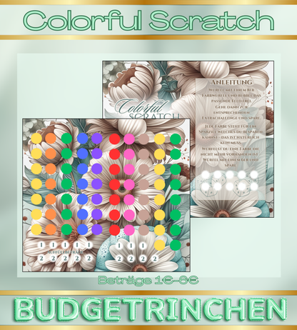 Colorful Scratch Sparziele Bundle -  matt foliert