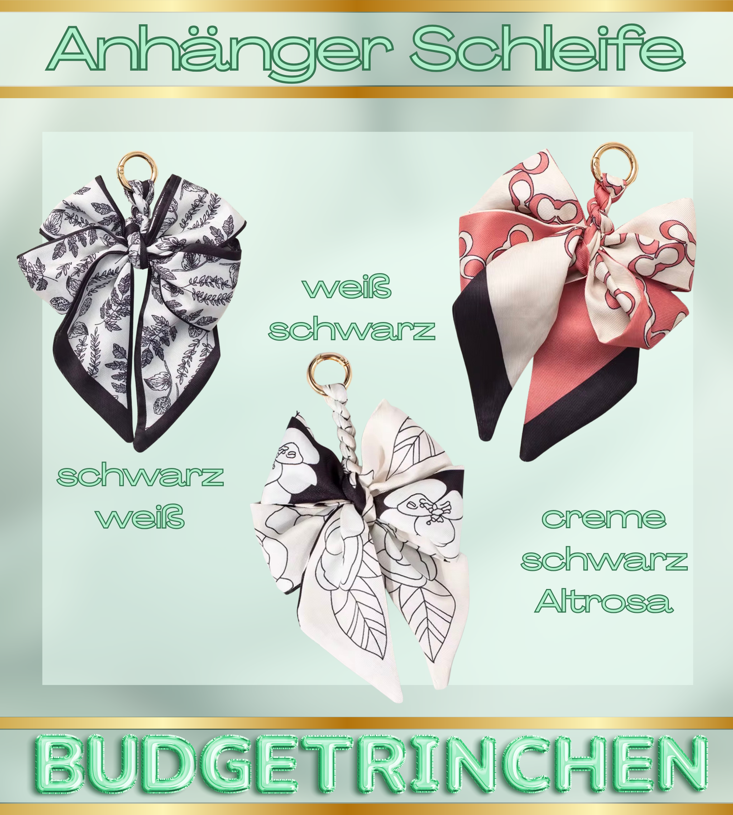 Anhänger Schleife XL - verschiedene Farben