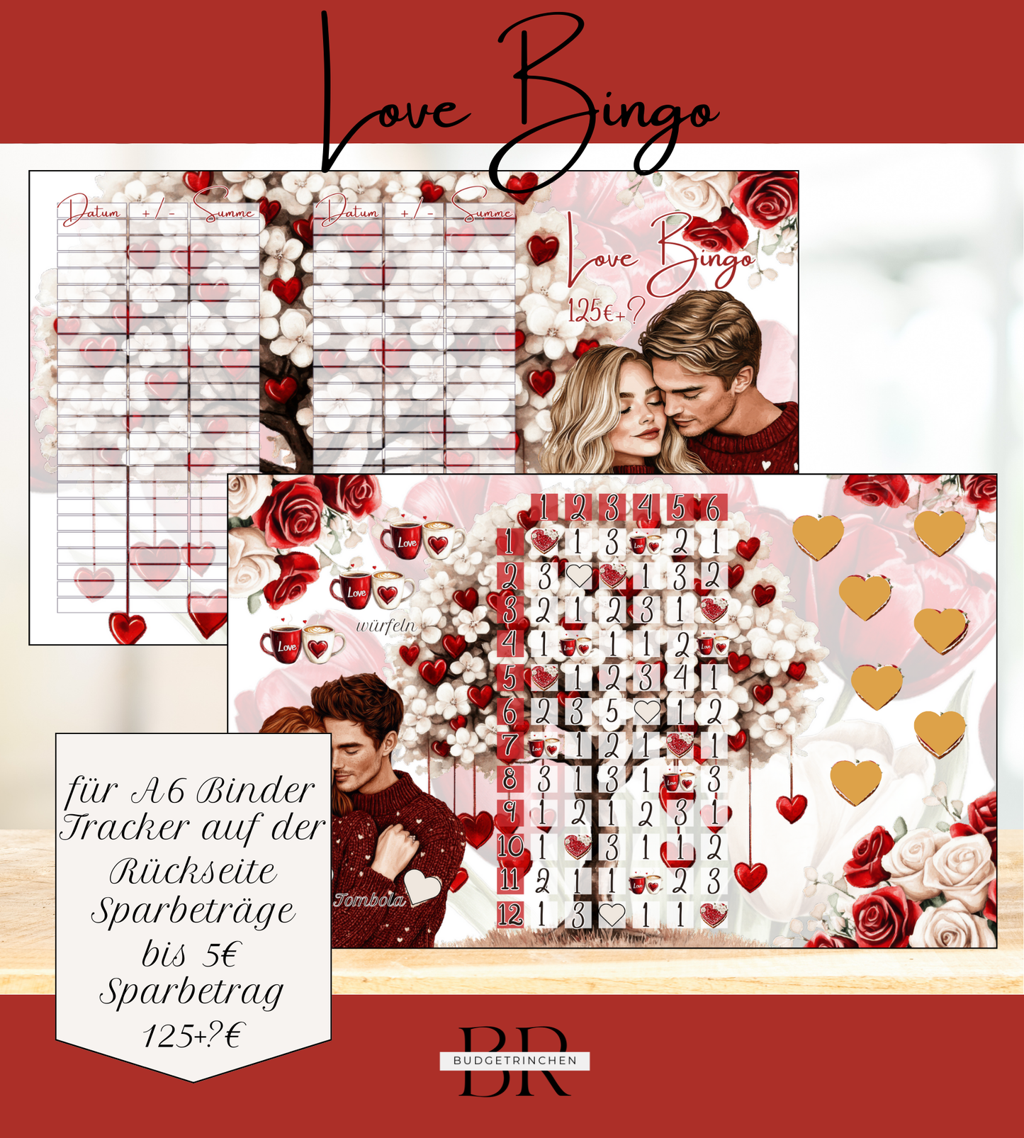 Love Bingo 3er Klappkarte