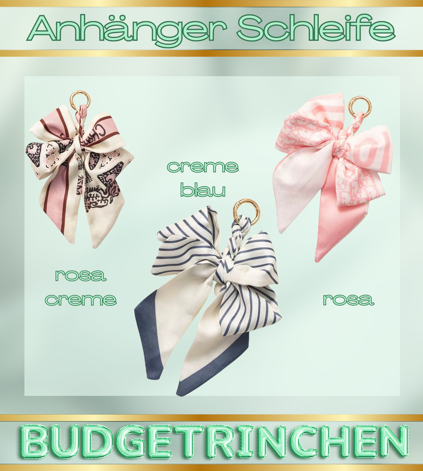 Anhänger Schleife XL - verschiedene Farben