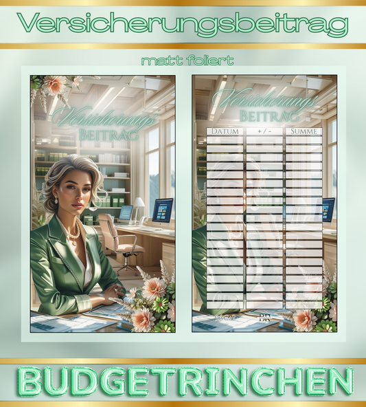 Versicherung Challenge - matt foliert zum Einheften inkl. Dashboard + Tracker