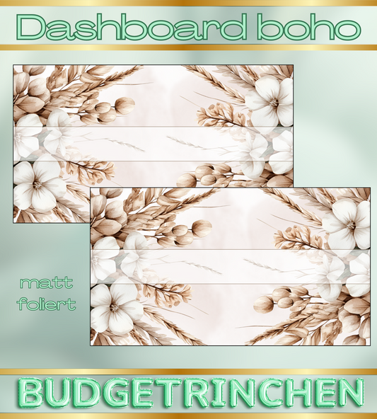 A6 foliertes Dashboard Boho