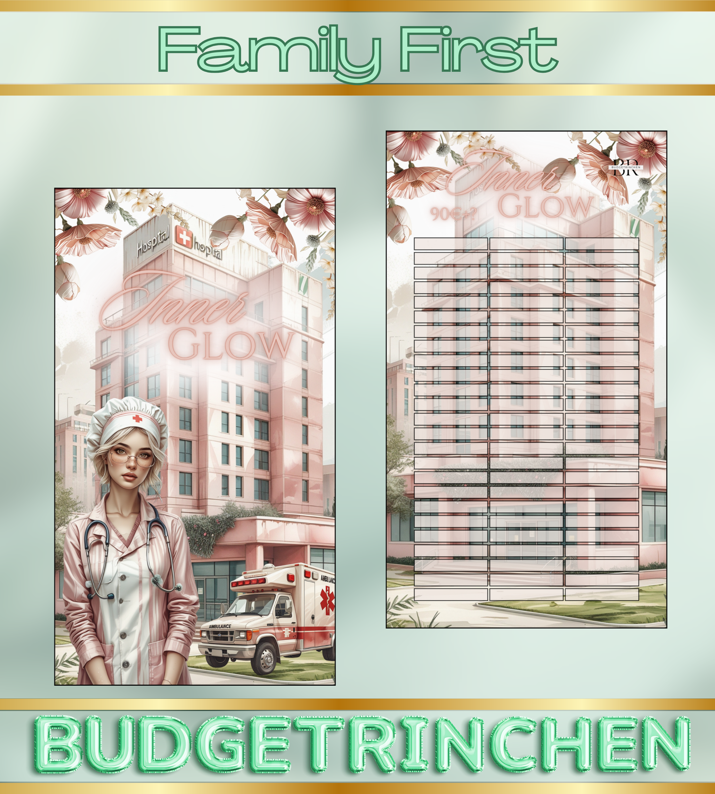 Inner Glow - matt folierte Challenge inkl. Tracker - Gesundheit