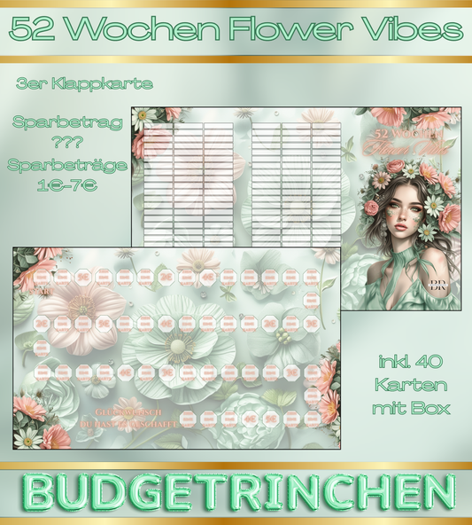 52 Wochen Challenge Box 2025 - Flower Vibes