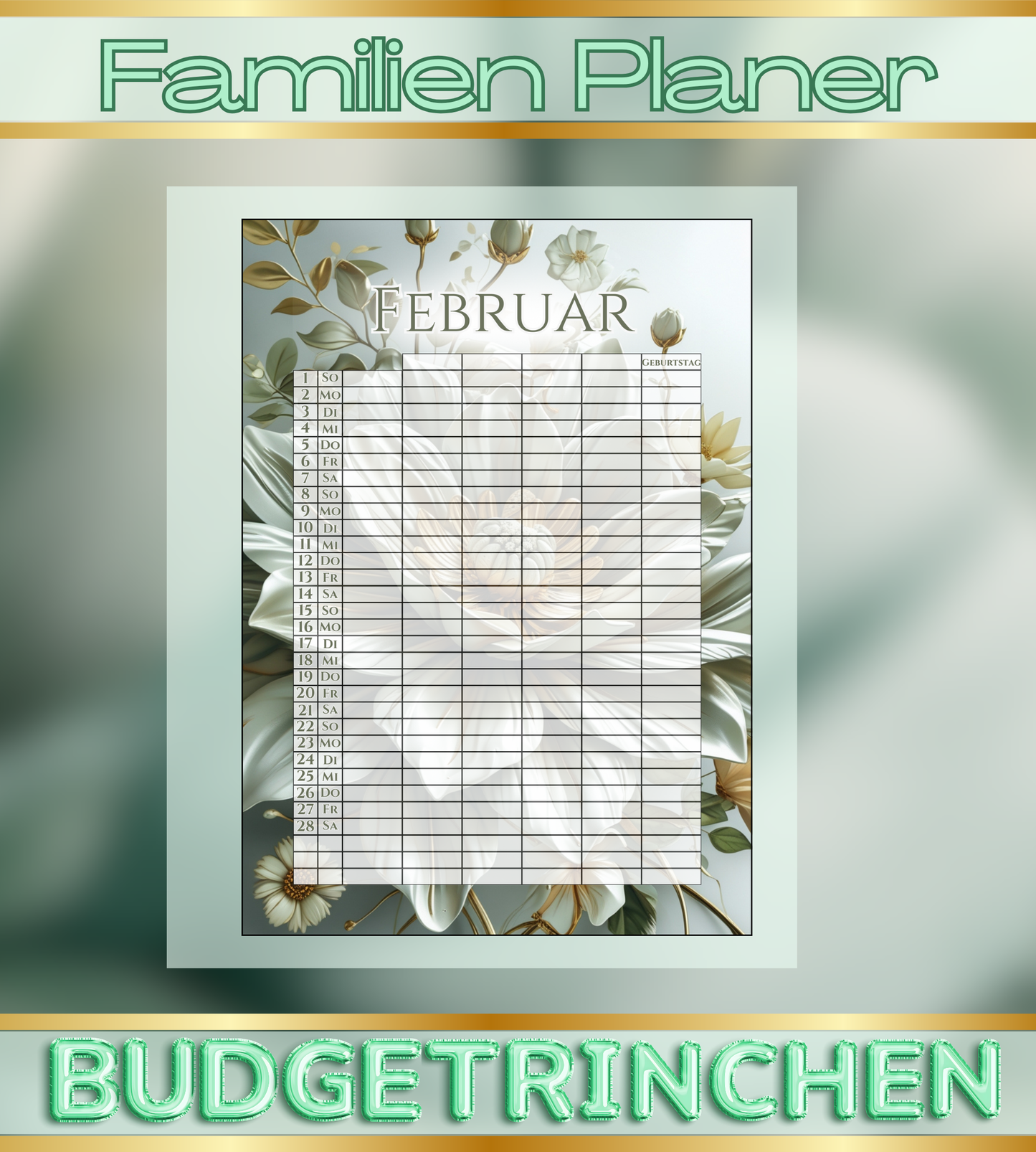 Familien Planer -Kalender 2026