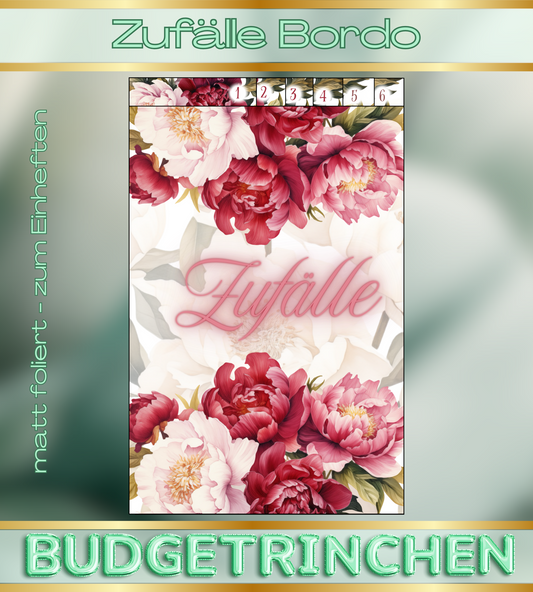 Register Zufälle Bordo- 6er, matt foliert