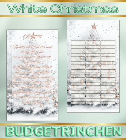 Weihnachtsset White Christmas - folierte Challenges inkl. 4 Challenges und Tracker