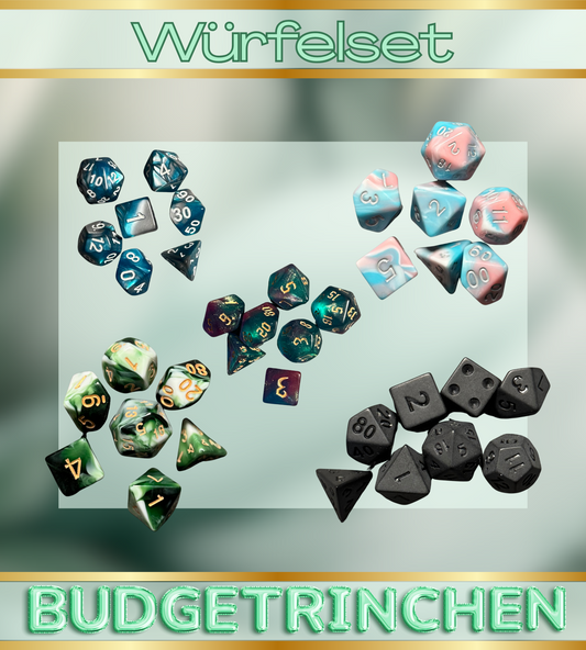 Würfelset Marmoriert
