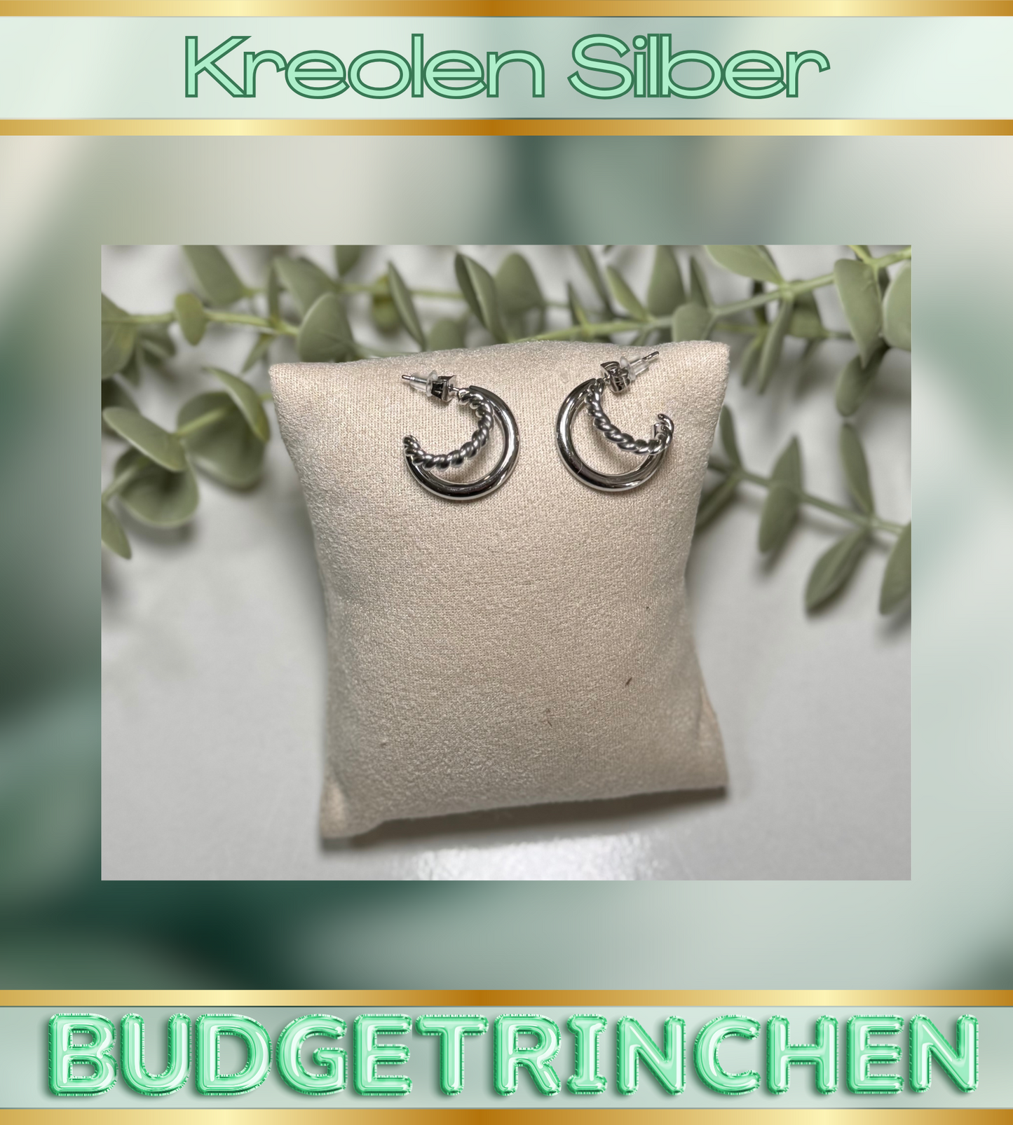 Ohrring Kreolen Edelstahl