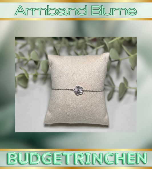 Armband Blume Edelstahl