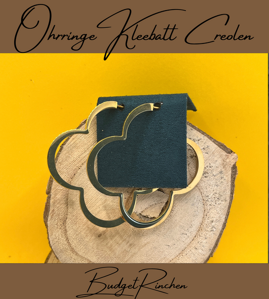 Ohrringe Kleeblatt Creolen