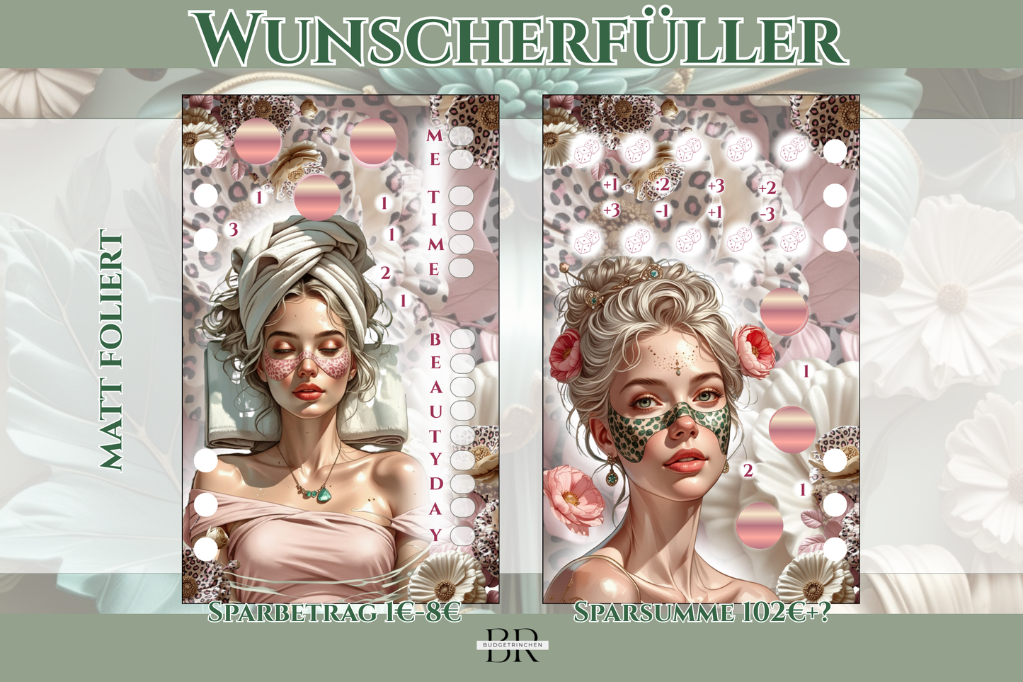 Wunscherfüller Sparziel Bundle - matt foliert zum Einheften