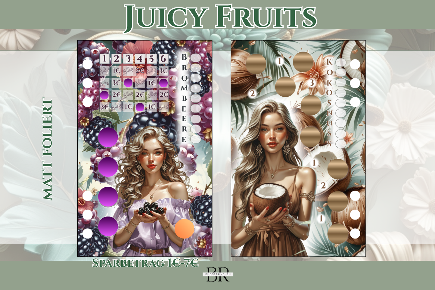 Juicy Fruits Farb-Bundle - matt foliert zum Einheften