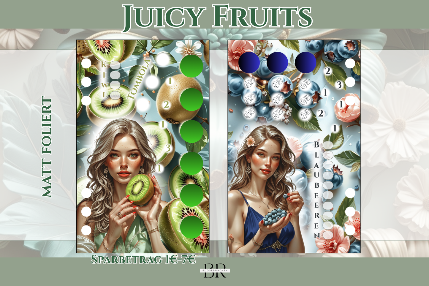 Juicy Fruits Farb-Bundle - matt foliert zum Einheften