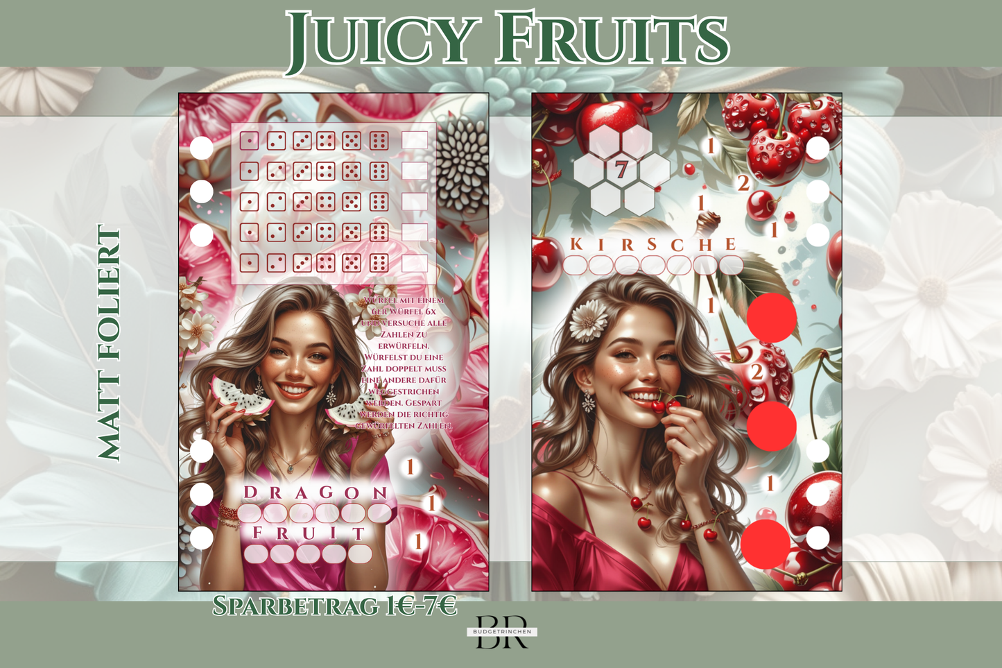 Juicy Fruits Farb-Bundle - matt foliert zum Einheften