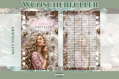Wunscherfüller Sparziel Bundle - matt foliert zum Einheften