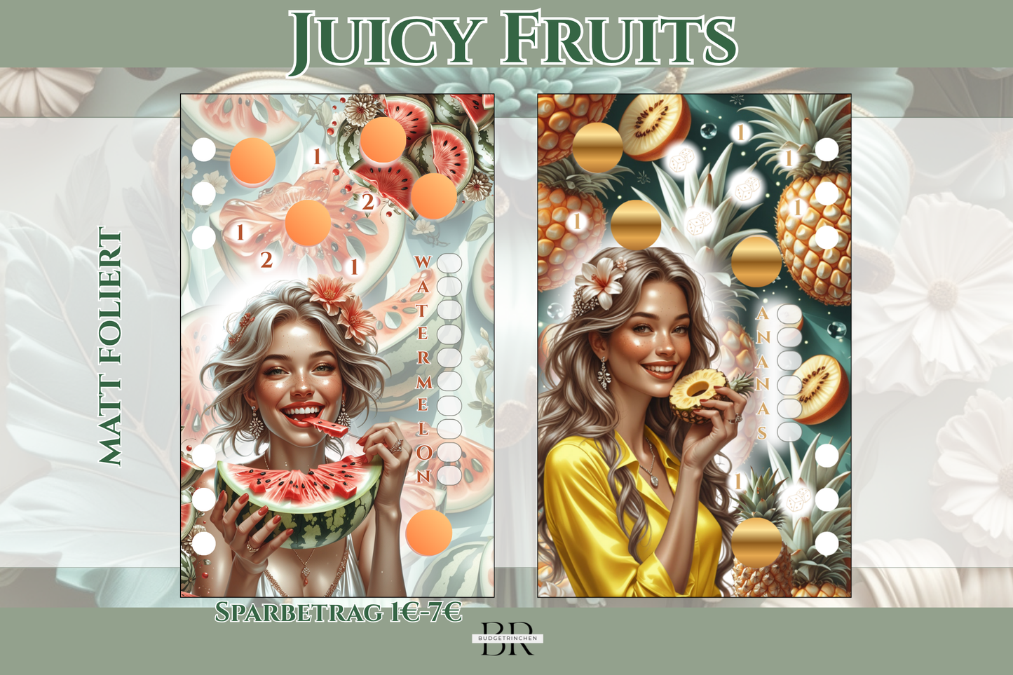 Juicy Fruits Farb-Bundle - matt foliert zum Einheften