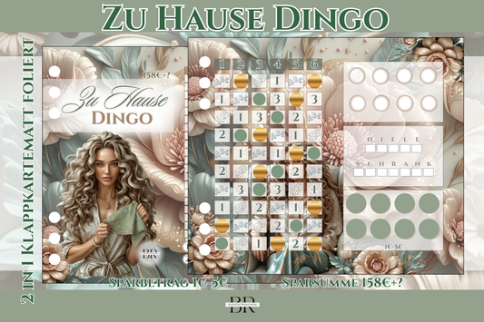 Zu Hause Dingo 2 in 1 Klappkarte zum Einheften - matt foliert