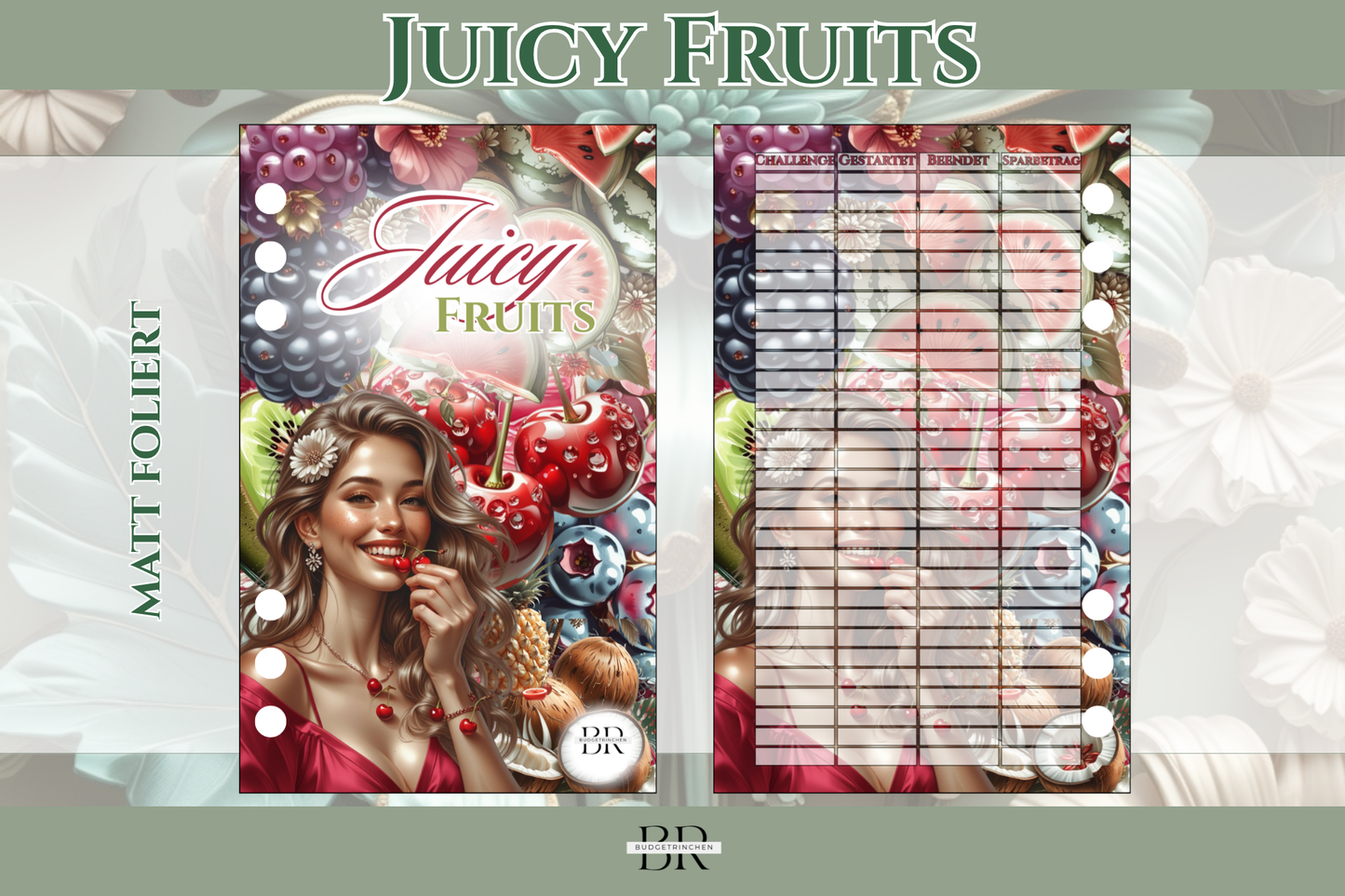 Juicy Fruits Farb-Bundle - matt foliert zum Einheften