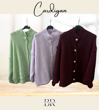 kuschelige Strickjacke Knöpfe XS-L (Einheitsgröße)