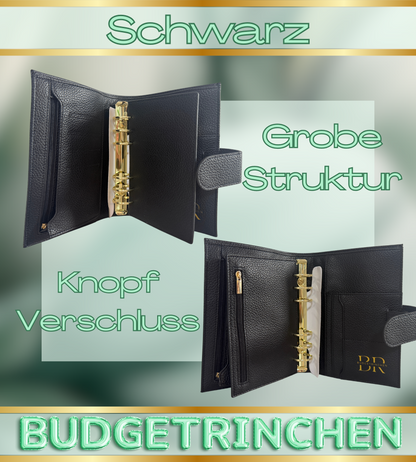 A6 Premium Deluxe Binder mit Zip Flyleaf & große Ringe