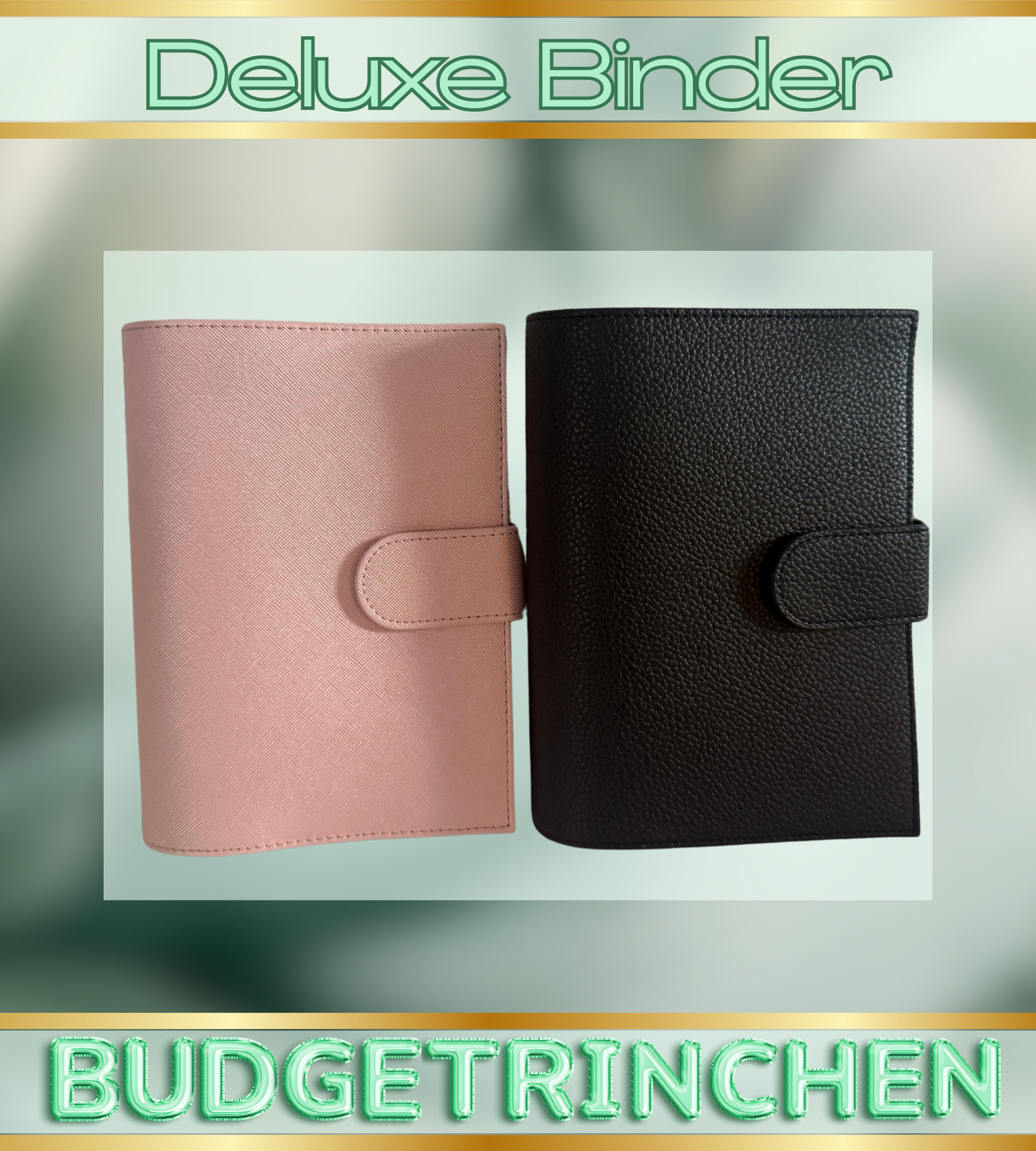 A6 Premium Deluxe Binder mit Zip Flyleaf & große Ringe