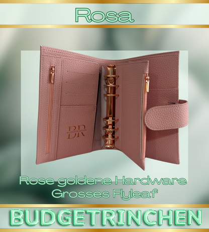 A6 Premium Deluxe Binder mit großem Zip Flyleaf & große Ringe