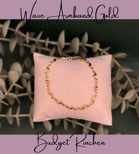 Armband Wave vergoldet