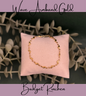 Armband Wave vergoldet