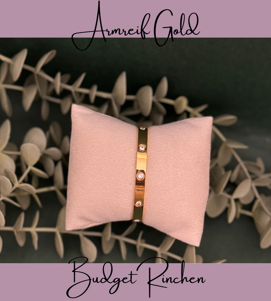 Armreif Gold mit Steinen