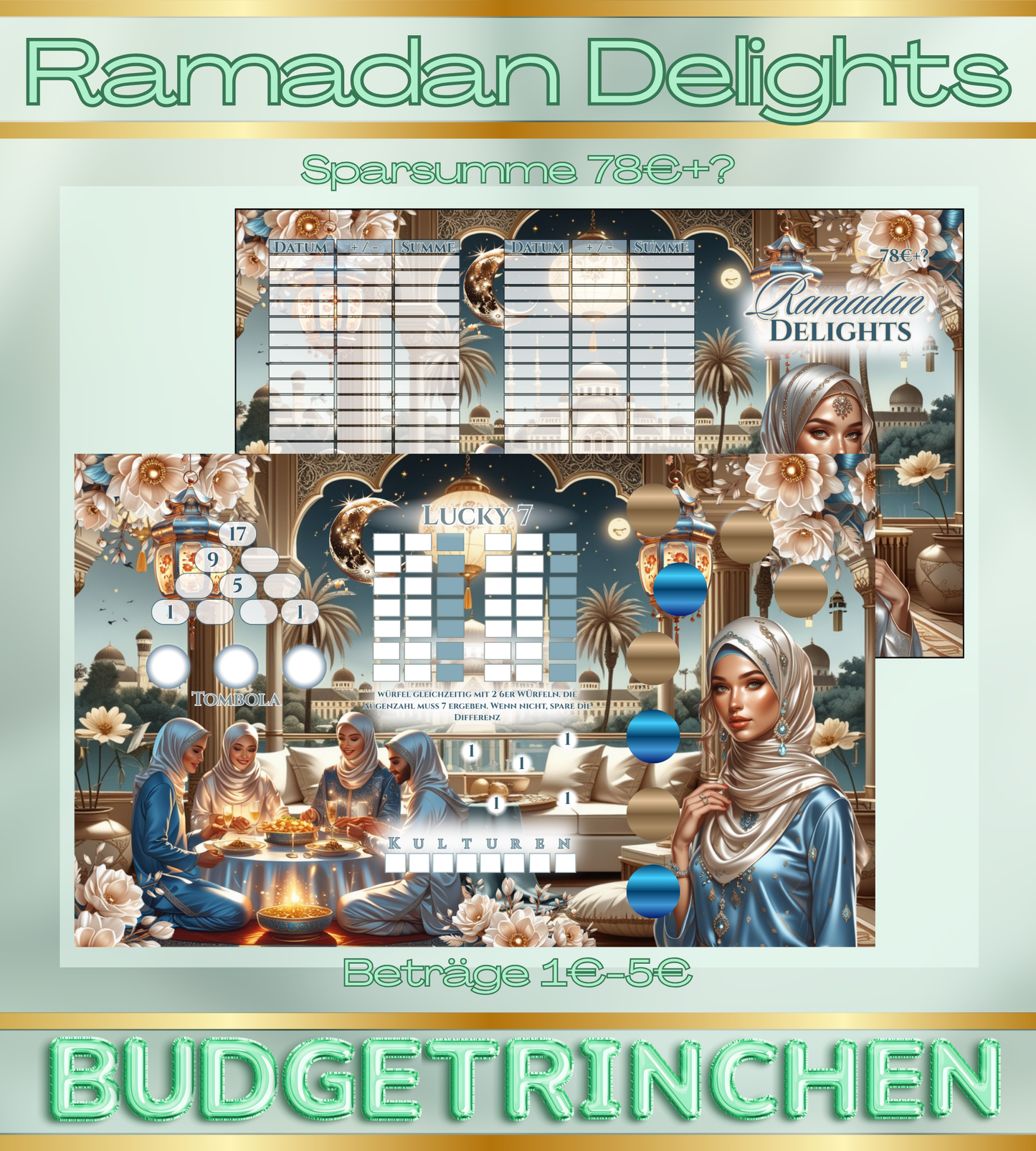 Ramadan Delights 3er Klappkarte Urlaub/ Feiertage