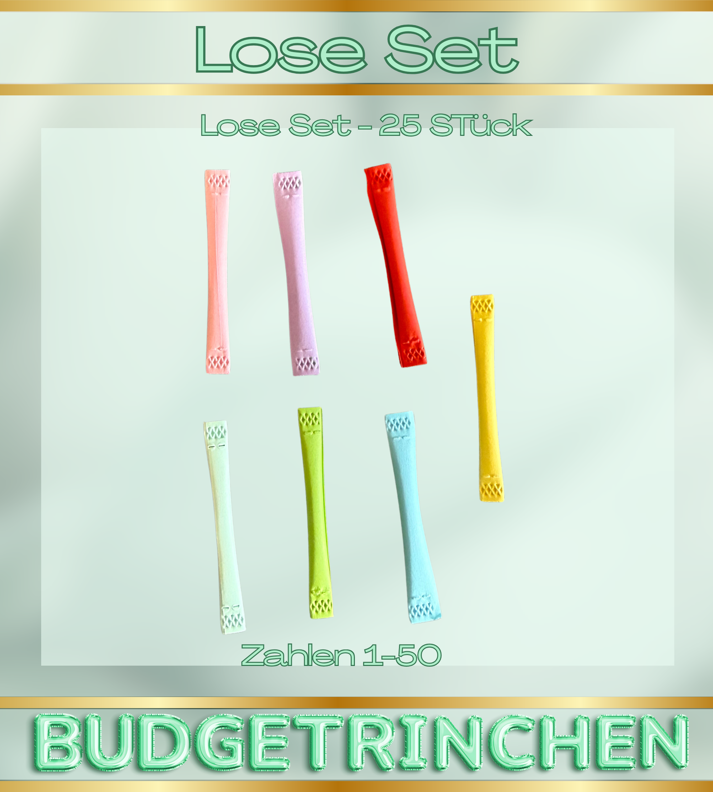 Lose Set - 25 Lose nach Farbwahl / Nummern 1-50