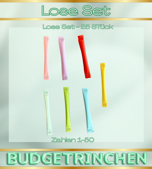 Lose Set - 25 Lose nach Farbwahl / Nummern 1-50