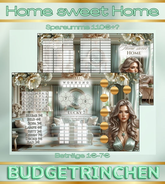 Home sweet Home 3er Klappkarte Wohnung