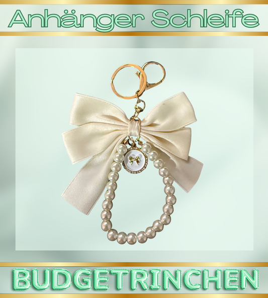 Anhänger Schleife - Creme
