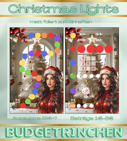 Christmas Lights - matt folierte Challenge zum einheften inkl. Tracker
