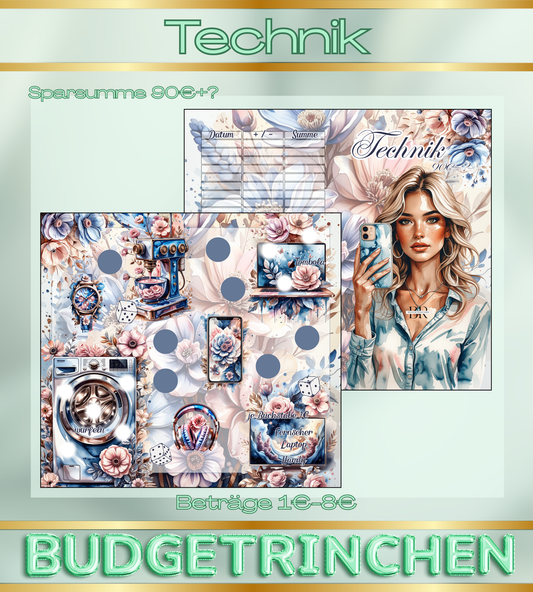 Technik 2er Klappkarte