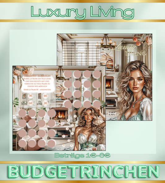 Wohnungschallenge - Luxury Living 2er Klappkarte matt foliert
