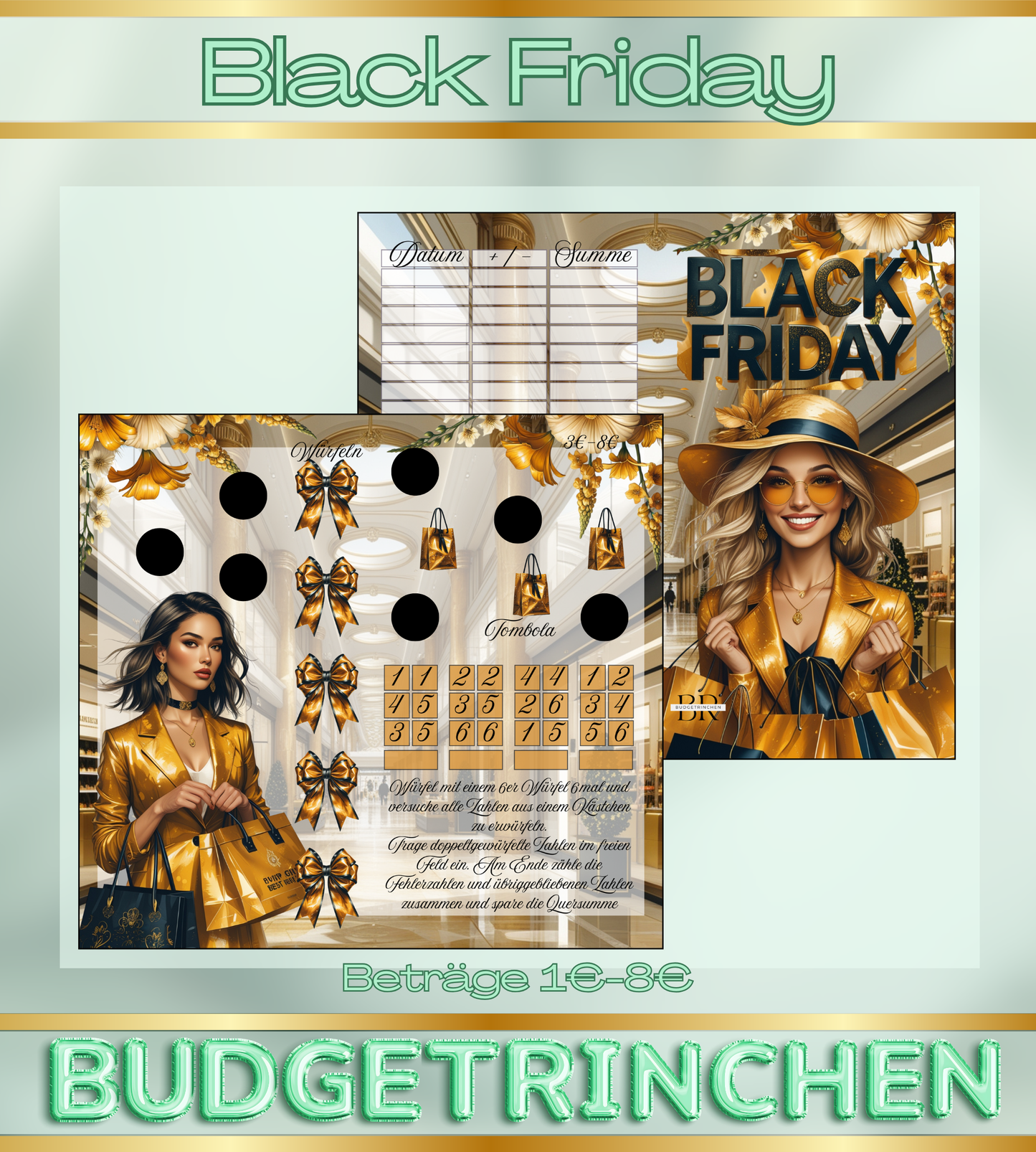 Black Friday 2er Klappkarte