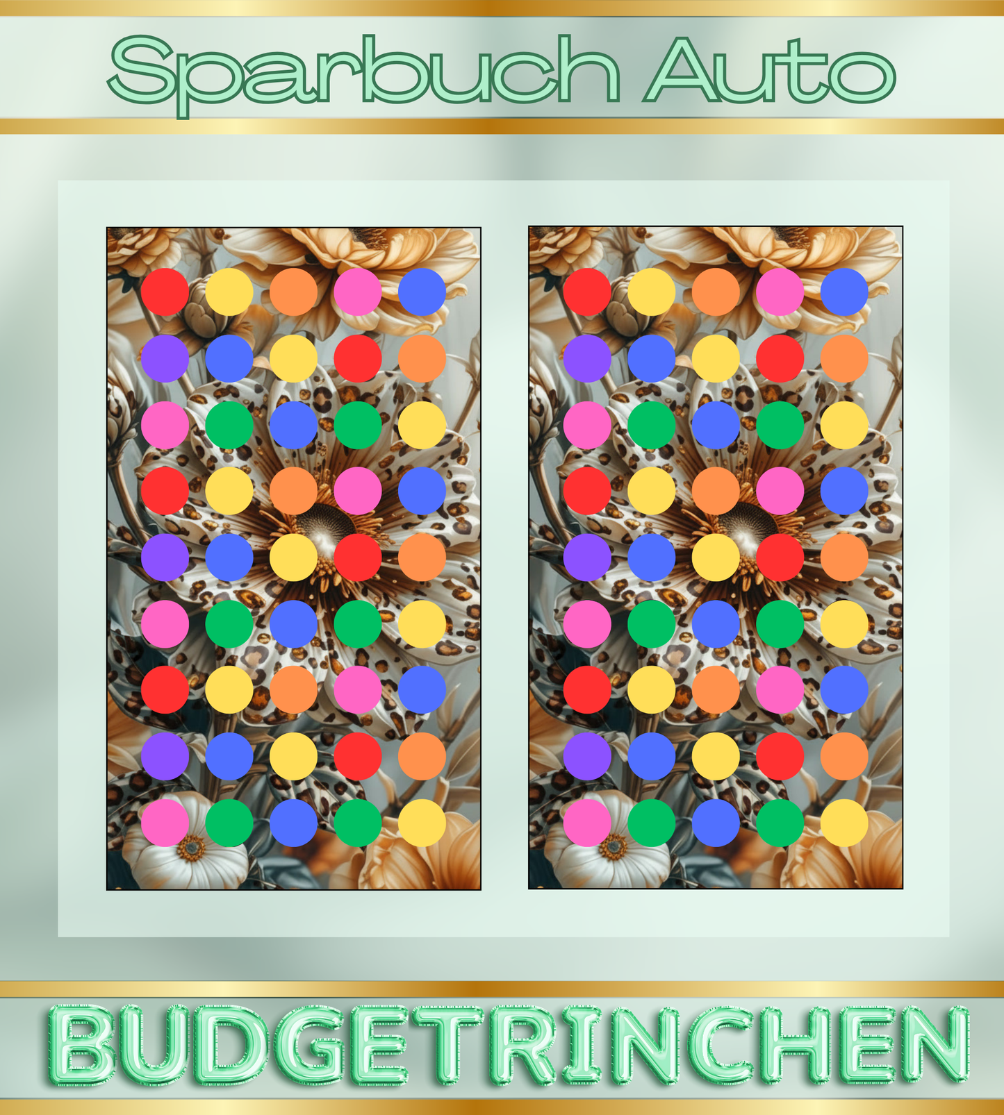 Sparbuch Auto Wild Car - 7 Challenges inkl. Tracker