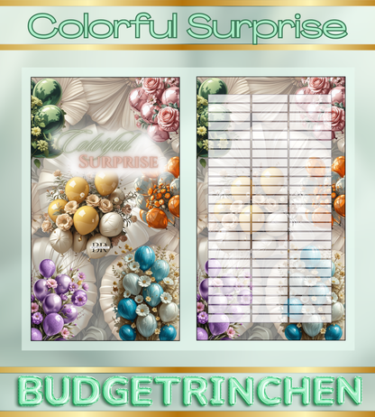 Geburtstag - Colorful Surprise - 2er Klappkarte