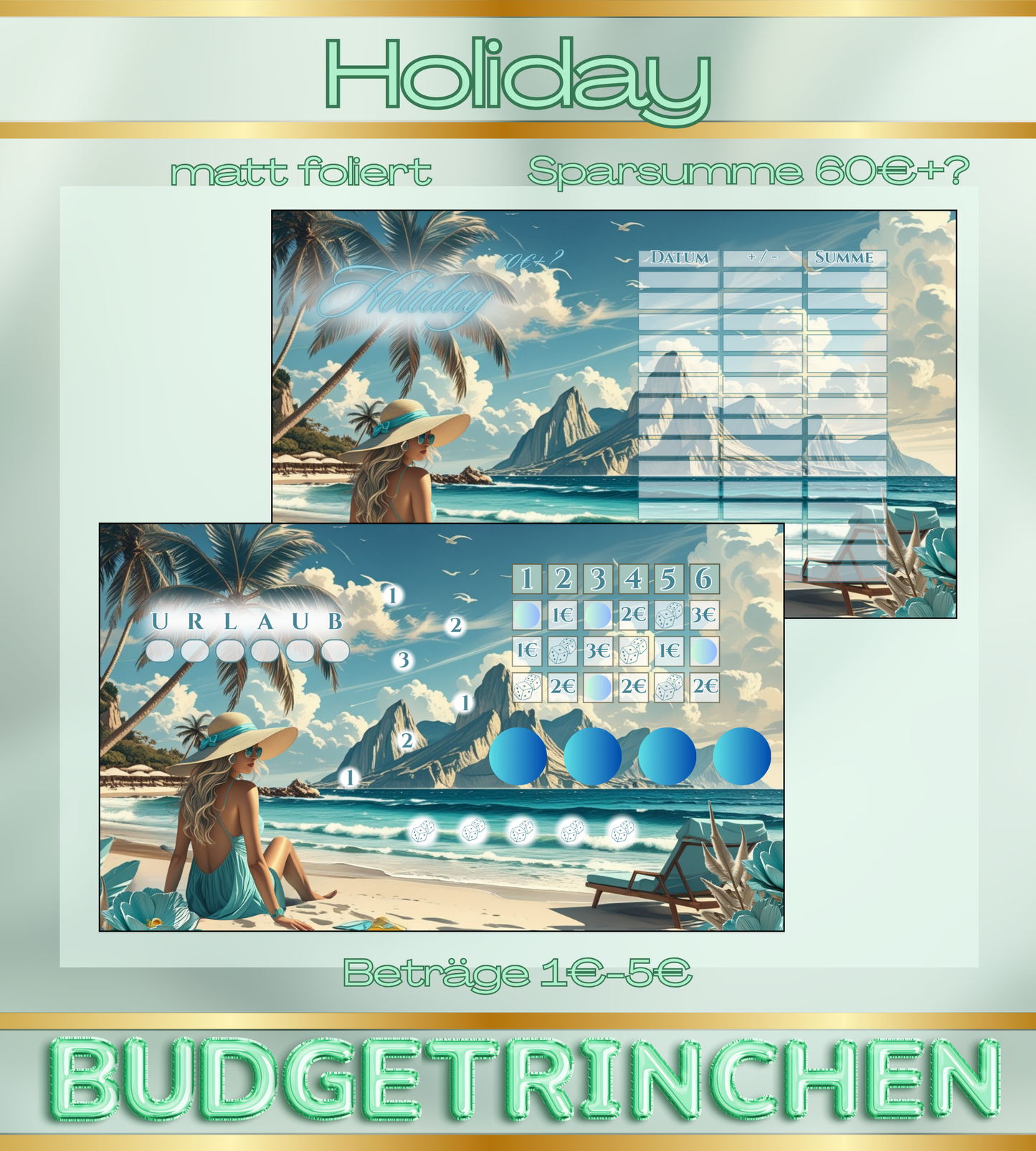 Holiday Kombichallenge Urlaub- matt foliert
