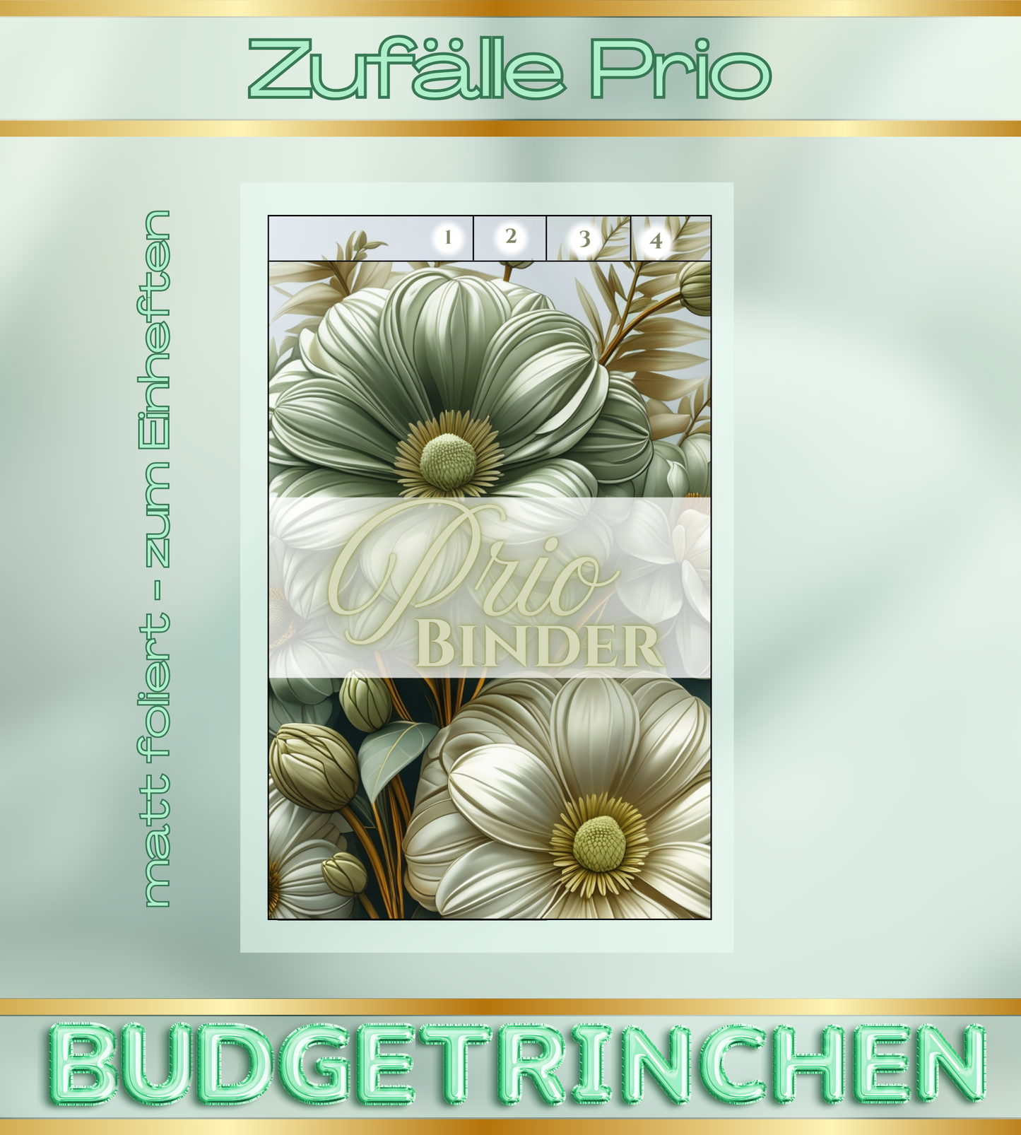 Bware 4er Register Zufälle Prio- matt foliert