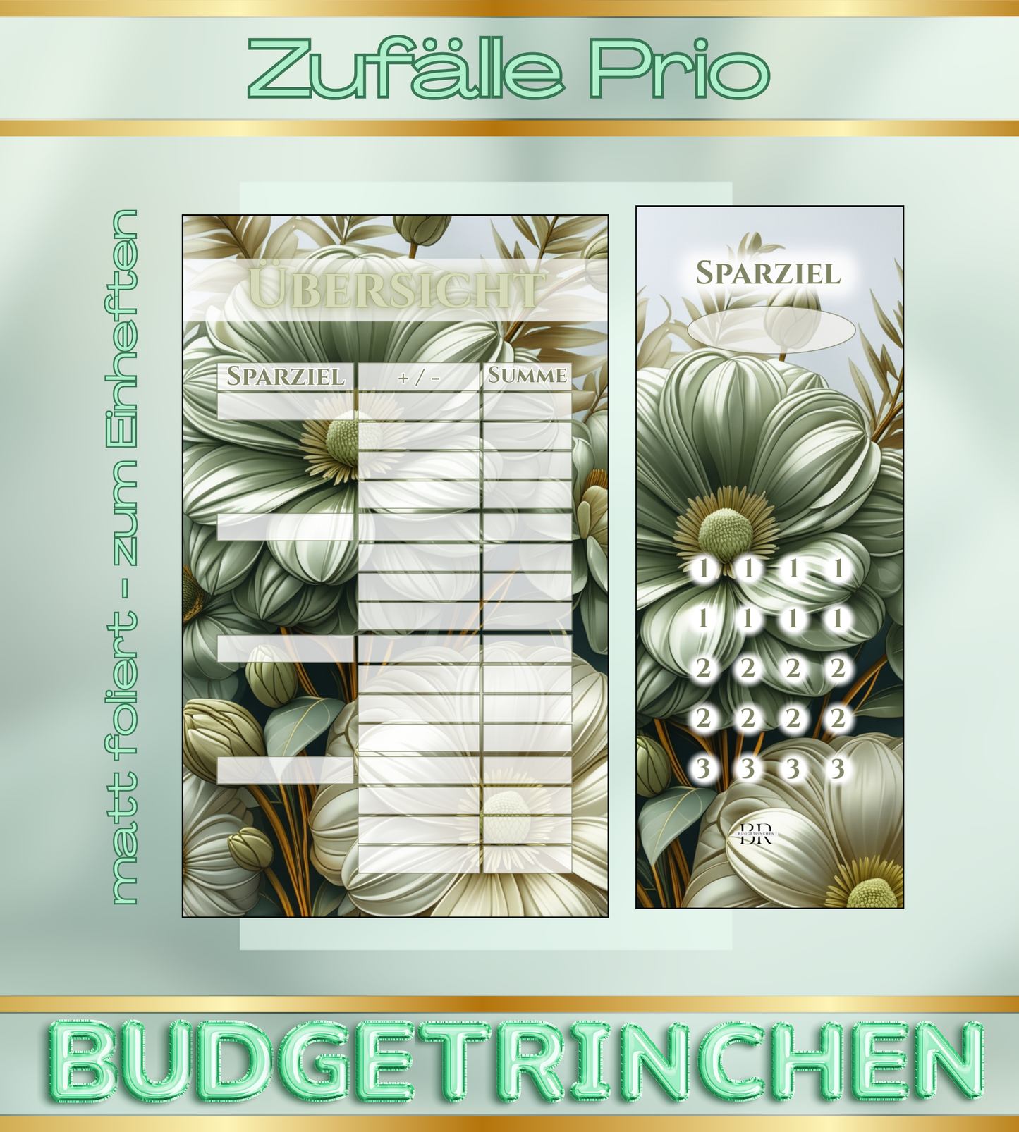 Bware 4er Register Zufälle Prio- matt foliert