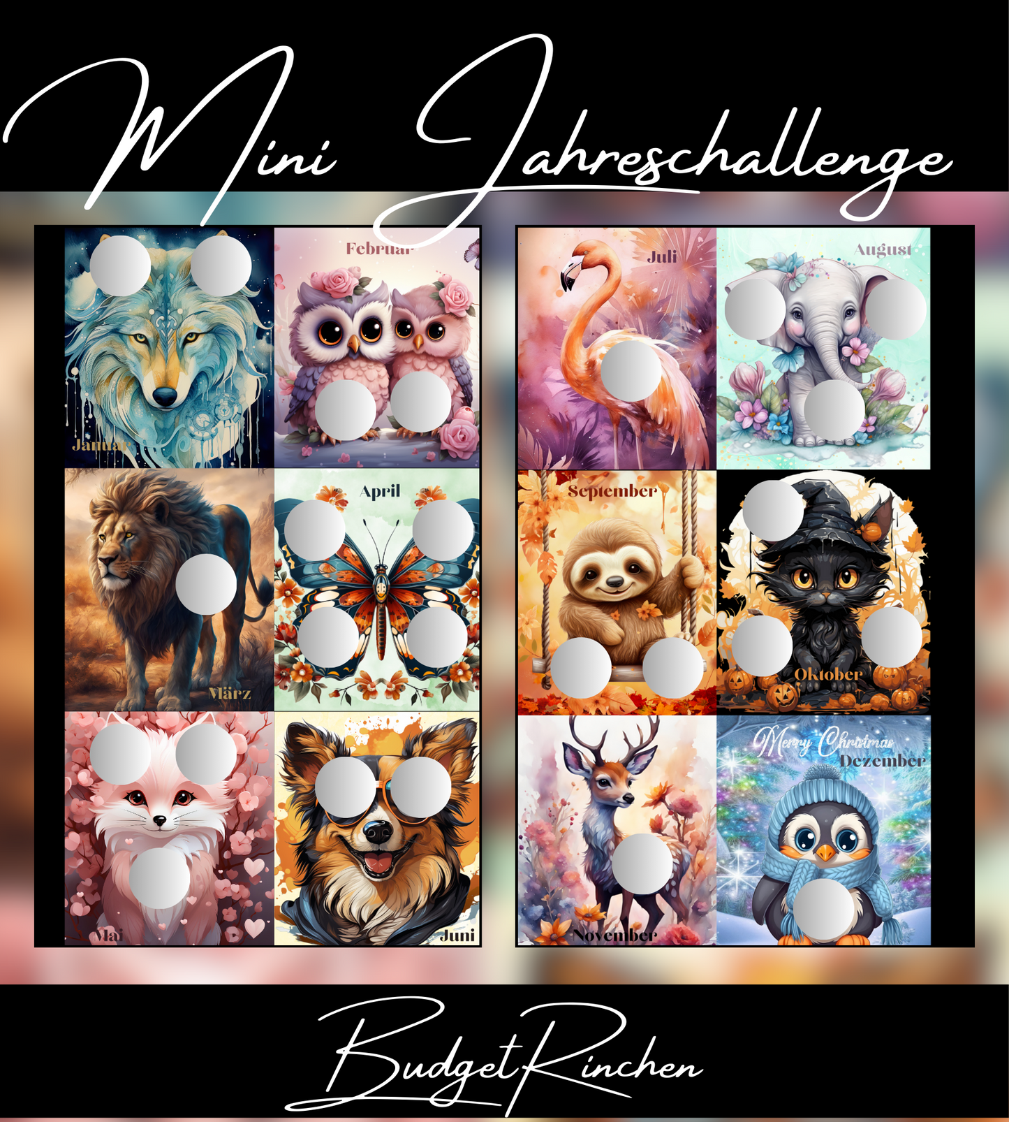 Mini Jahreschallenges inkl. Tracker